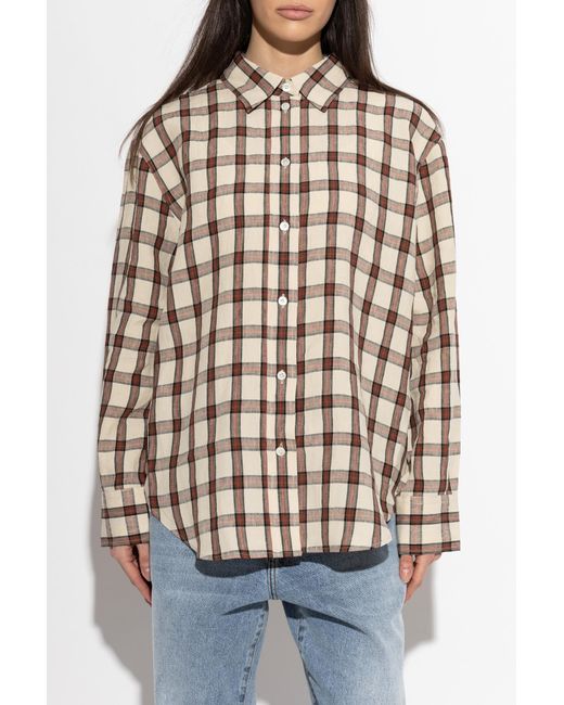 Rohe Blue Checked Pattern Shirt