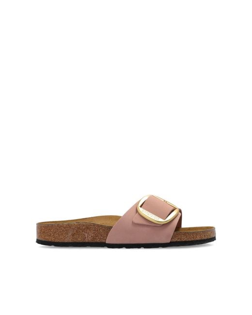 Birkenstock Blue 'Madrid Big Buckle' Slides