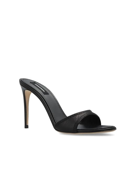 DSquared² Black Heeled Mules