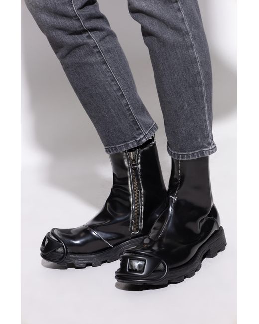 DIESEL Black "D-Hammer" Shoes for men