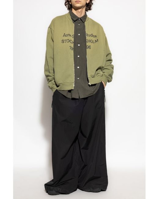Acne Gray Striped Shirt for men