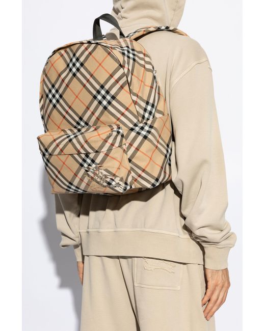 Burberry Gray Rucksack for men