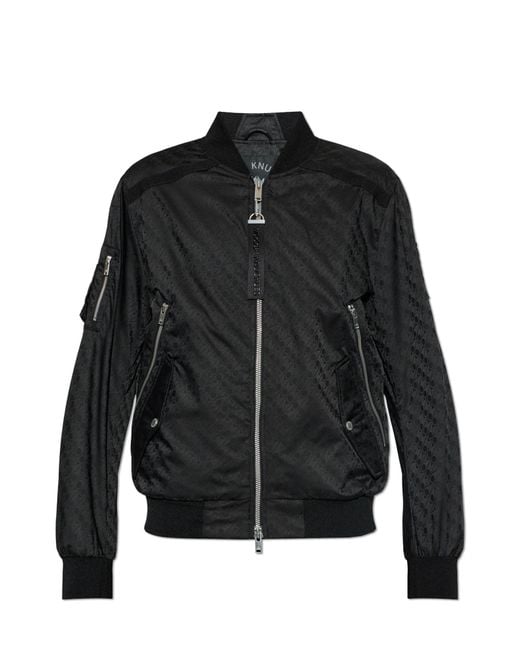 Moose Knuckles Black Bomber Jacket for men