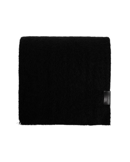 Lemaire Black Wool Scarf