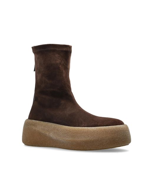 Vic Matié Brown Suede Platform Shoes