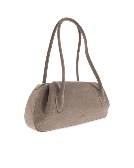 Yuzefi Black Shoulder Bag "Oyster"