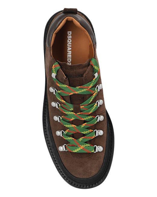 DSquared² White Suede Shoes With Logo for men