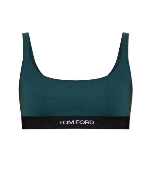Tom Ford Black Bra With Logo