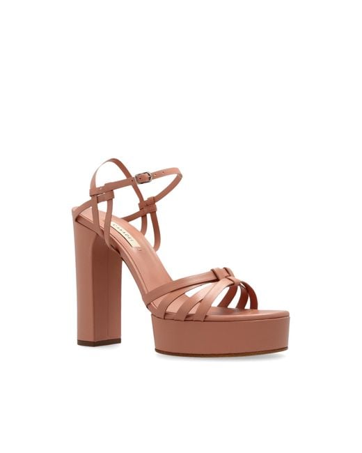 Casadei Pink Platform Sandals Geraldine Atlantis