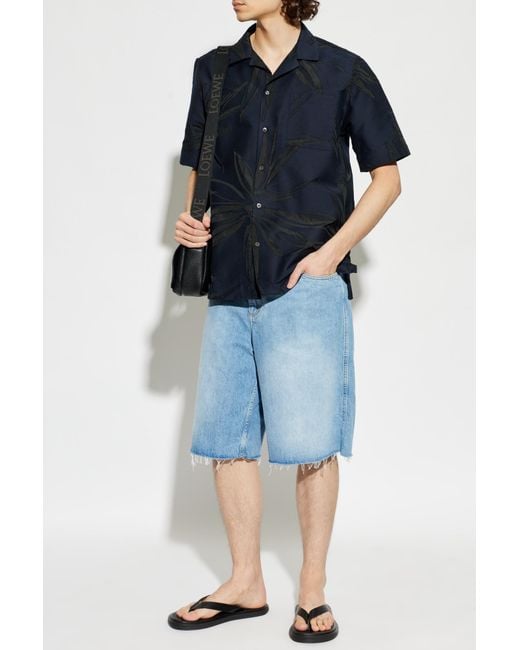 Dolce & Gabbana Blue Denim Shorts With A Vintage Effect for men