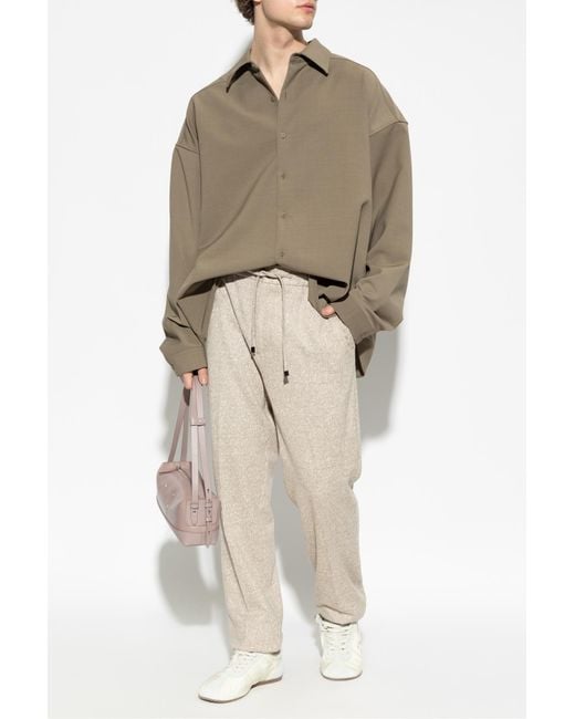Etro Natural Plaid Patterned Trousers for men