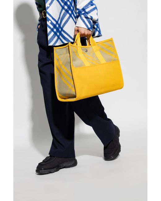 Burberry Yellow Shopper Bag for men