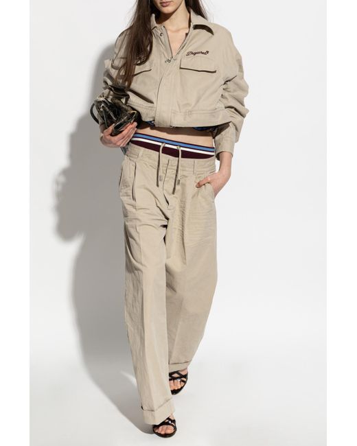 DSquared² Natural Loose-Fit Cotton Jacket