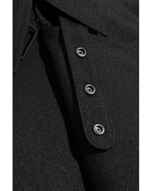 Burberry Black Jacket With Epaulettes for men