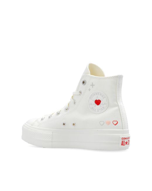 Converse White 'chuck 70 Y2k Heart' High-top Sneakers,