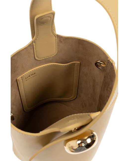 Loewe Metallic 'Pebble Mini' Bucket Bag