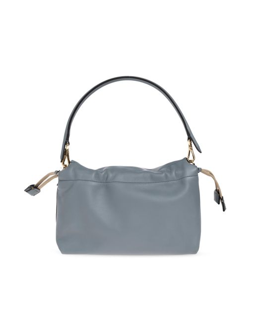 Fendi Blue Shoulder Bag 'Mamma Baguette Medium'