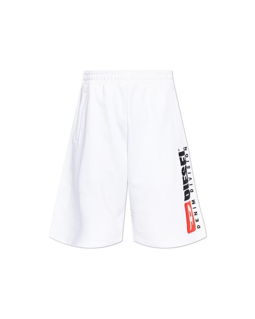 DIESEL White Shorts 'P-Crow-Div' for men