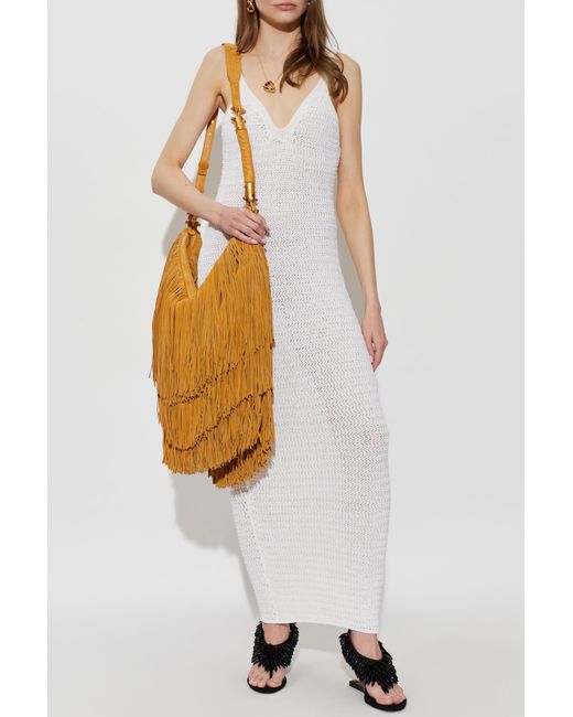 Balmain White Strappy Dress