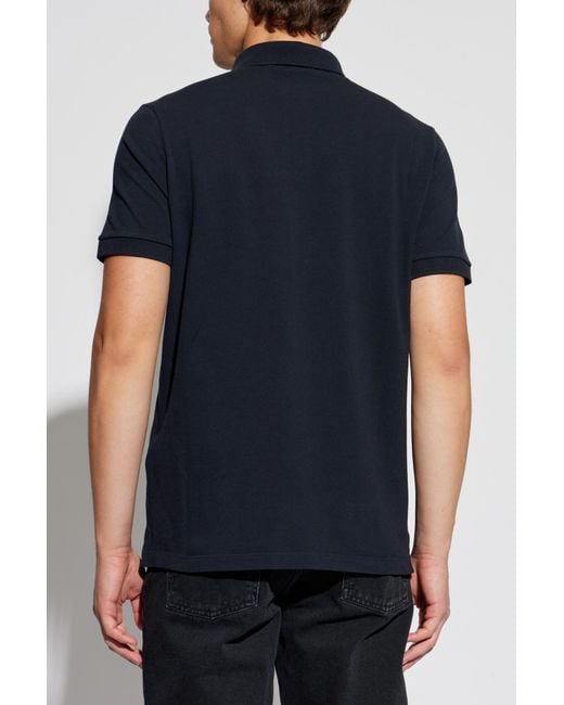 Stone Island Blue Polo With Logo Patch for men