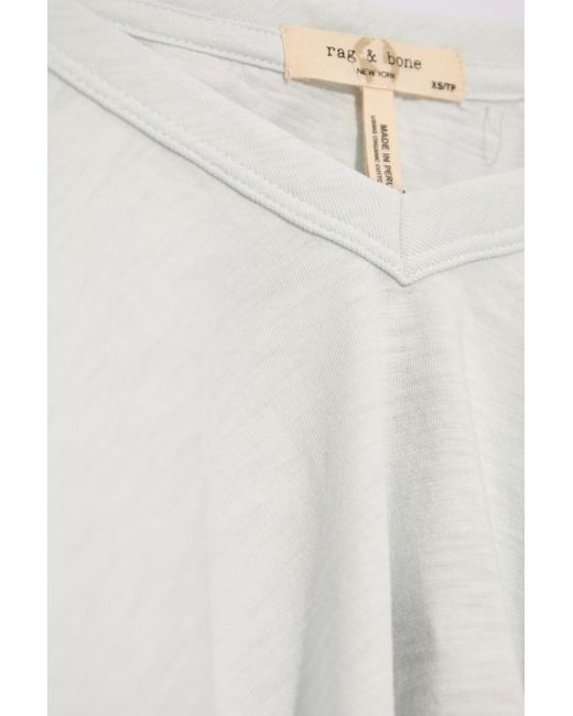 Rag & Bone White Pima Organic Cotton T-shirt,