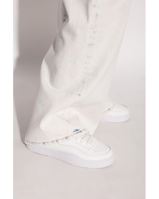 DIESEL White Sporty Shoes S-Tracker-D Low