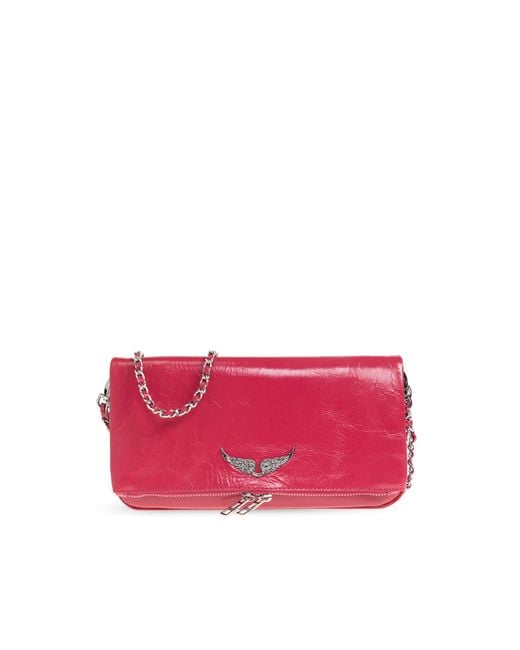 Zadig & Voltaire Pink Shoulder Bag "Rock"