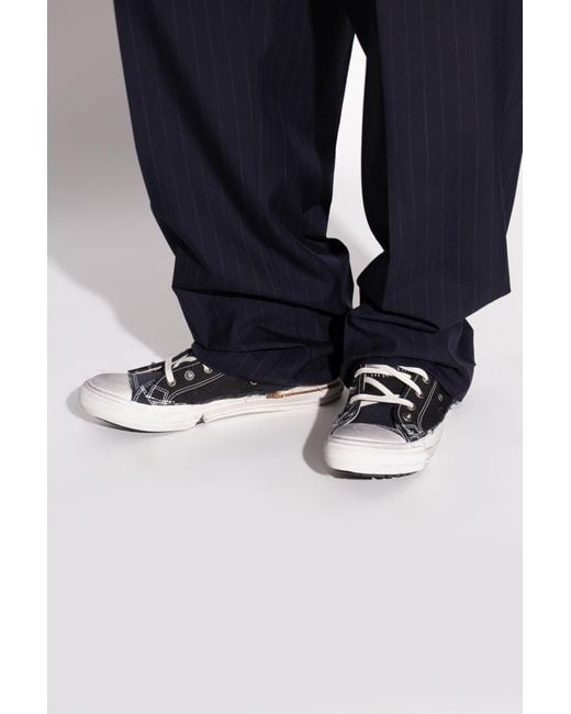 Maison Margiela Black Sports Shoes Above The Ankle for men