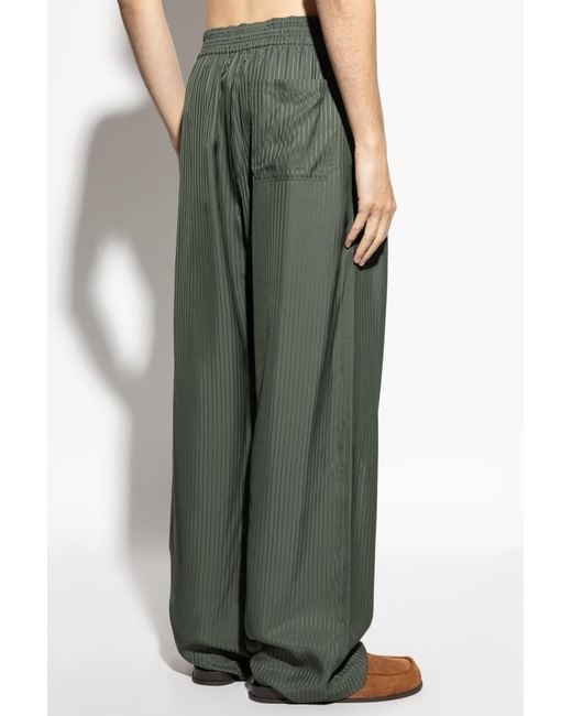 Golden Goose Deluxe Brand Green Straight-Leg Trousers for men