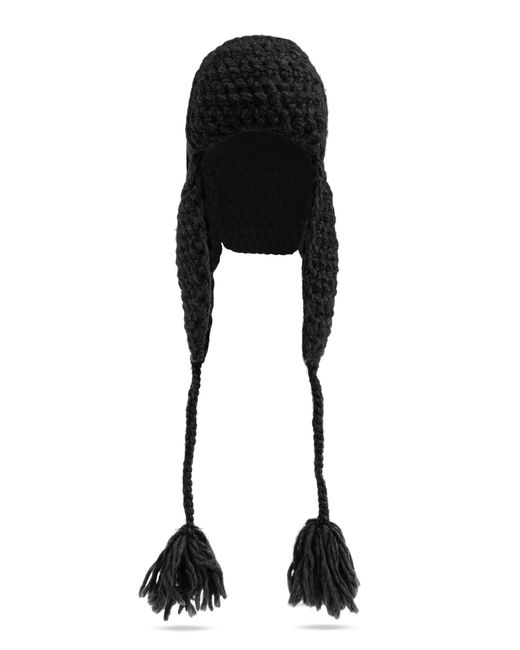 Etro Black Wool Hat With Ear Flaps