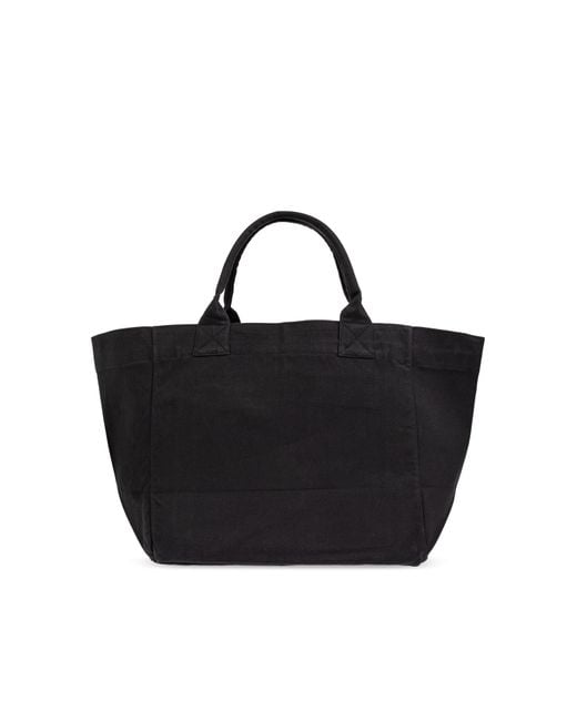 【関税込み】Xxl Logo Shopper Bag - Ganni - Cotton - Black Ganni Xxl Logo Shopper Bag - Cotton - Black Tote Bag | THE LIST