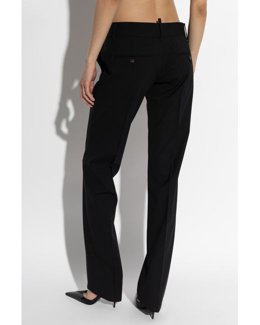 DSquared² Black Wool Trousers