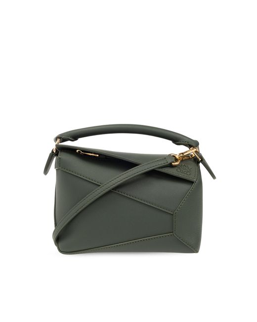 Loewe Green 'puzzle Mini' Shoulder Bag