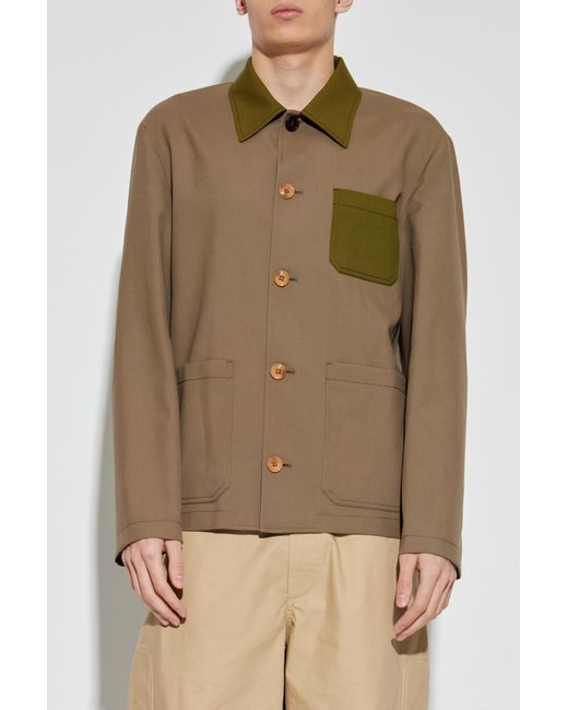 Marni Green Wool Jacket for men