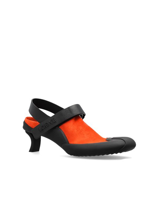 Loewe Black 'Dive' Heeled Shoes