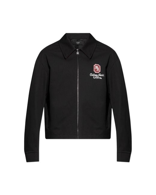 Amiri Black Jacket With Logo for men