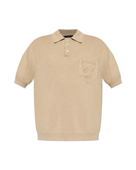 DSquared² Blue Polo With Pocket for men