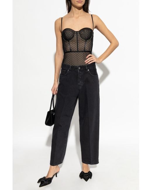 Zimmermann Brown Bodysuit With Spaghetti Straps