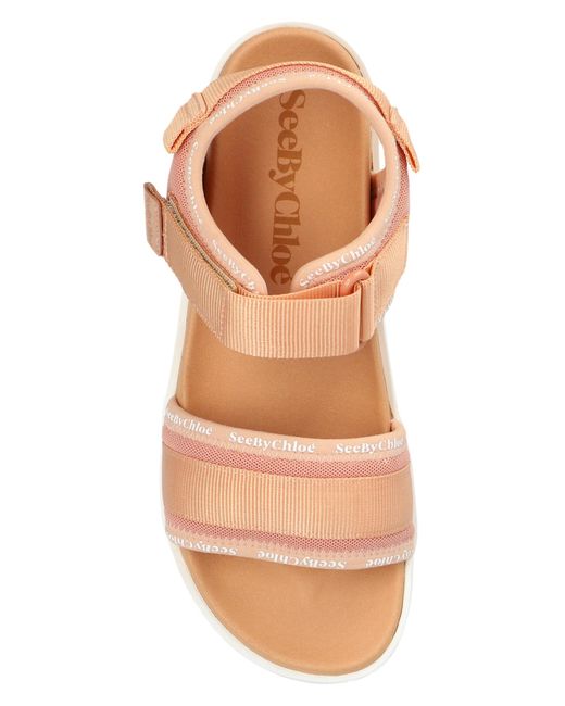 See By Chloé Pink Platform Sandals,