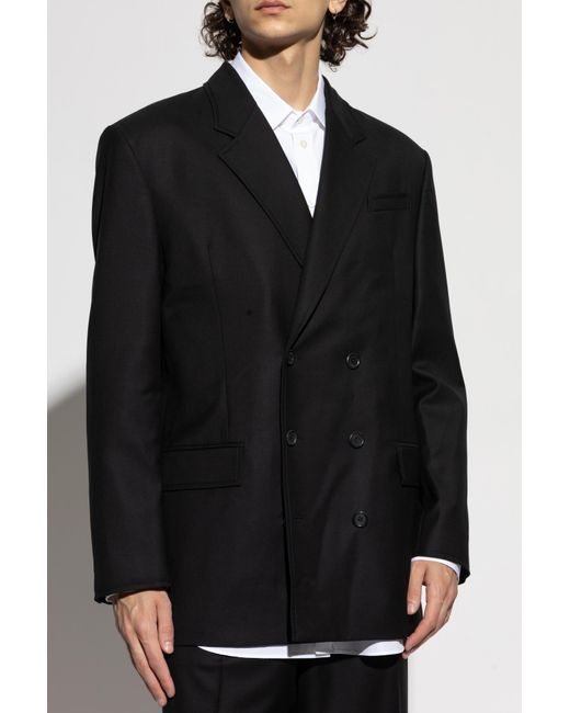 Moschino Black Wool Blazer for men