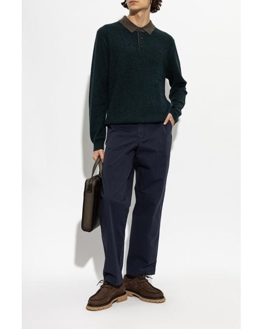 Paul Smith Black Wool Sweater With A Crew Neck for men