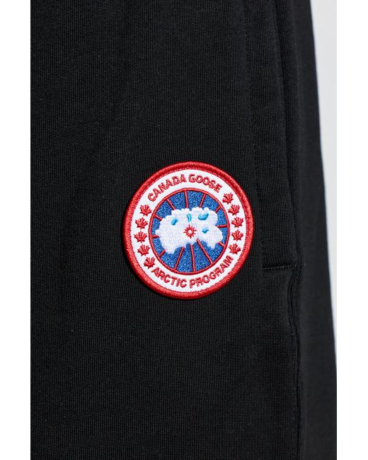 Canada Goose Blue Sweatpants With Logo Patch for men