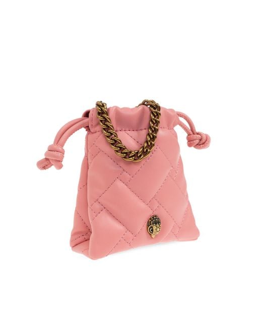 Kurt Geiger Pink Shoulder Bag 'Kensington String Micro'