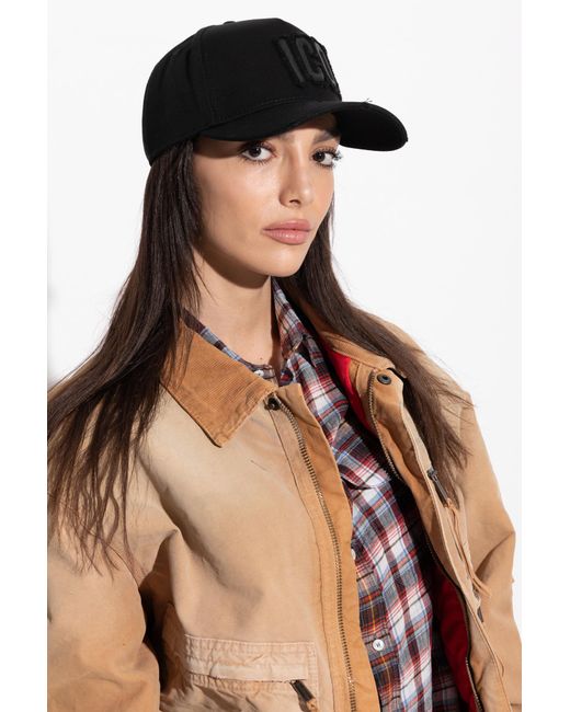 DSquared² Black Baseball Cap