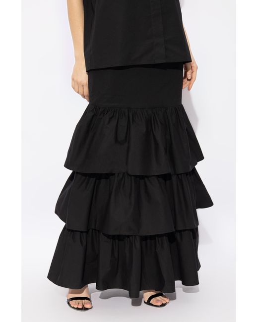 Moschino Black Ruffled Skirt,