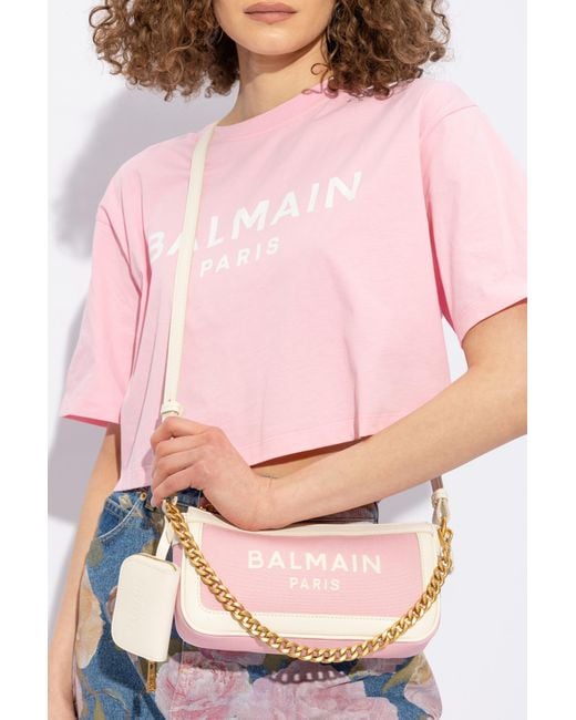Balmain Pink ‘B-Army’ Shoulder Bag