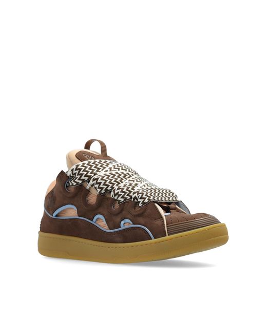 Lanvin Brown ‘Curb’ Sneakers for men
