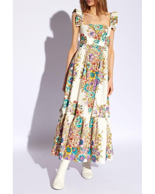 Etro Metallic Floral Dress,
