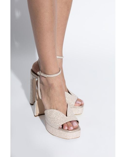 Jimmy Choo Metallic 'Karli' Platform Sandals