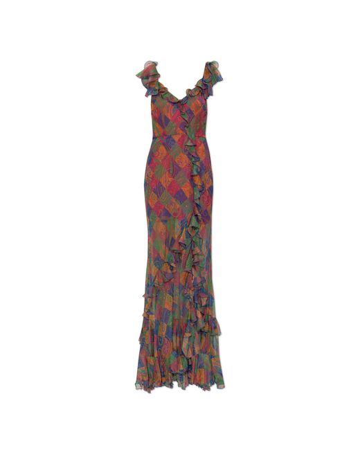 Etro Multicolor Silk Dress